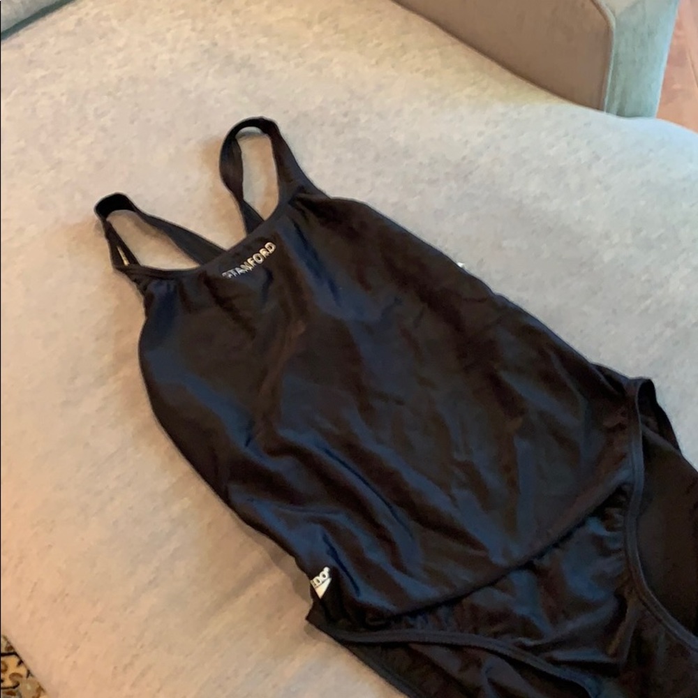Black one piece speedo swim suit